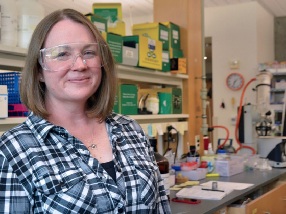 Prof Amanda Hargrove in her research lab
